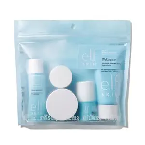 e.l.f. Jet Set Hydration Kit, Travel Friendly Hydrating Skincare Set, Face Cleanser, Balm, Moisturizer, Eye Cream &amp; Night Cream, Vegan &amp; Cruelty-Free