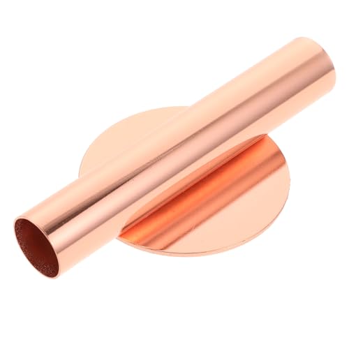 Juego de 2 floreros de pared metálicos colgantes en rosa dorado miniatura 4