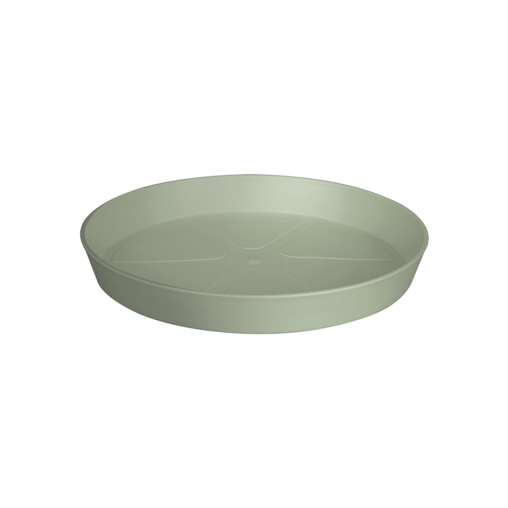 elho Loft Urban Saucer Round 24 - Saucer for Outdoor & Accessories - Ø 24.4 x H 3.4 cm - Green/Thyme Green — image 1