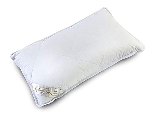 1 x Merinowolle Gütezeichen Kissen Schlafkissen 900g Merino Wolle 40 x 80cm Schurwolle & Baumwolle Cover