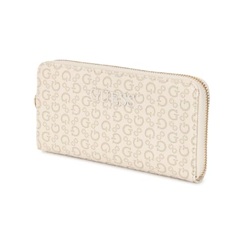 Image of Guess Women's Beige Printed Wallet| Ladies Purse Handbags | Gift For Ladies