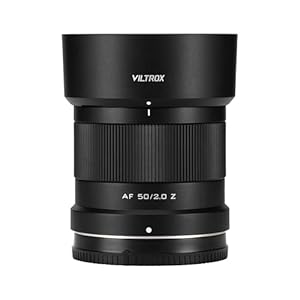 VILTROX 50mm F2 Vollformat Objektiv für Nikon Z, AF 50mm f/2 Z Standard Prime Objektiv mit großer Blende für Z Mount, Z Ultra-Compact z Mount für Z8 Z9 Z6 Z7 Z6 II Z7 II Z5 Z50 ZF Z30