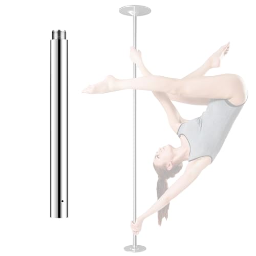 Barra Pole Dance melhora profissional Spinning / bastão de dança, barra de dança de 45 mm para homens e mulheres, extensões opcionais de 12,5 / 25/50/ 100 cm (cor: 12,5 cm (4,9 pol) extensão T