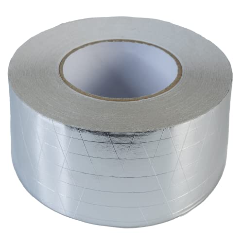 STERR - Starkes verstärktes Aluminiumband Aluminiumfolienband Silber 75 mm X 50 m