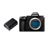 Panasonic LUMIX S5II 24.2MP Full Frame Mirrorless Camera with Hybrid AF and Active I.S Technology Bundle with Panasonic DMW-BLK22 7.4V 3050mAh Lithium-ion Battery Pack (2 Items)