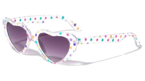 Dweebzilla Kids Youth Girls Heart Shaped Floral Flowers Sunglasses