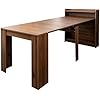 Amazon.com - kevinplus 98.4'' Extendable Wood Dining Table with Storage ...