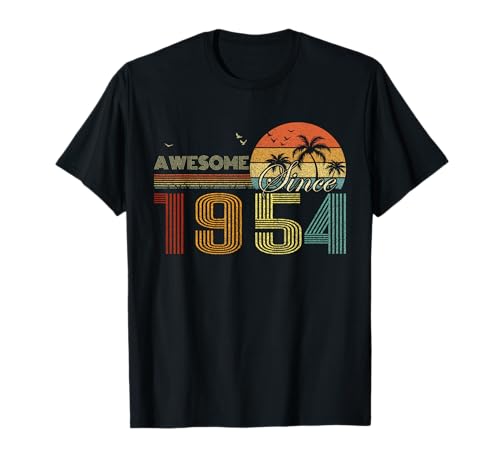 Awesome Since 1954 Men Women Birth Of Birthday Years Vintage T�V���c