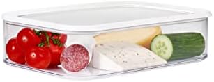 Mepal - Modula Refrigerator White - Transparent Container with Li...