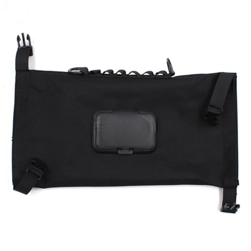 Thetie Baby Wipes Travel Case,Waterproof Travel Camping Wipes Dispenser Case,Reusable Outdoor Hanging Wet Wipe Storage Box,Portable Canvas Wipe Bag (Black)