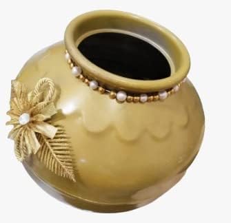 Calveir Golden Matka Succulent Pot Balcony for Decoration| Dry Ice Fog Matka for Event, Wedding Decoration (B0CZXPJPTK) Amazon Price History, Amazon Price Tracker
