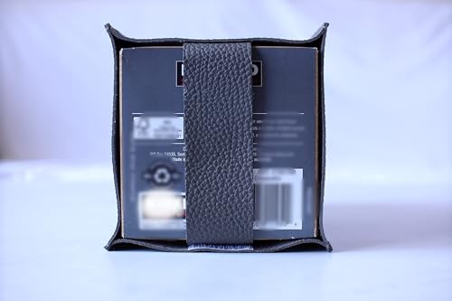 Tissue Box Cover Holder, Square with Bottom Belt by Carrot's Den - PU Leather Decorative Organizer for Tabletop, Bathroom, Car, Office | Lavender