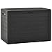 Produktbild vidaXL Gartenbox Auflagenbox Gartentruhe Kissenbox Truhe Aufbewahrungsbox Gartenmöbel Garten Box Kissentruhe Auflagenkiste Anthrazit 78x44x55cm 190L