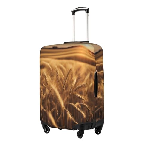 Wheat Field Print Travel Elastic Suitcase Luggage Baggage Cover Protector, Washable And Anti-Scratch2