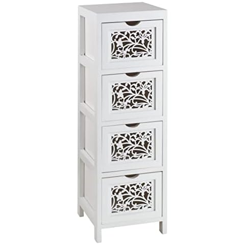 Baroni Home Mesita de noche de madera Cover