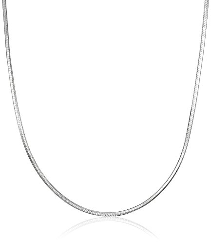 Luhe Silver Chain Sterling Silver Snake Chain Necklace 1Mm Italian Crafted Thin Chains Lightweight Strong Chains - Lobster Claw Clasp Gifts For Women Girls 14-30 Inchs (1Mm Snake Chain 18In) #TOP1