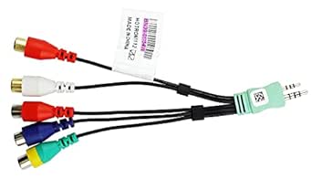 TV Component Audio Video AV Adapter Cable for Samsung TV, Compatible ...