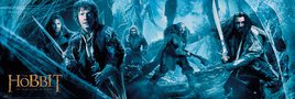 The Hobbit Banner 53x158 cm : Grand poster vertical de décoration pour fan du film