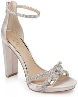 Jewel Badgley Mischka Lexie Knotted Platform Block Heel - Image 9