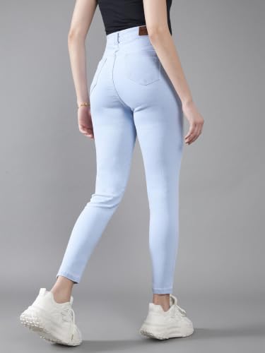 Image of Dolce Crudo Distressed High Rise Skinny Jeans for Women