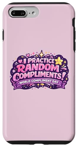 I Practice Random Compliments �A�b�v���t�e�B���O �m�胁�b�Z�[�W �X�}�z�P�[�X iPhone 7 Plus/8 Plus �p