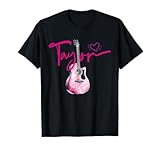 Taylor Prnom J'aime Taylor Girl Guitare mignonne T-Shirt