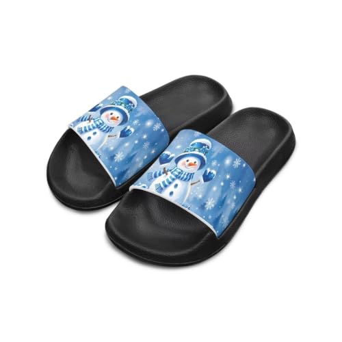 Image of Unisex Slides for Girls Boys Comfortable Slippers Slides Non-slip Shower Shoes House Fashion Thick for Indoor & Outdoor Gifts
