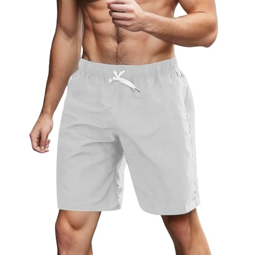Generisch Pantalones cortos de deporte para hombre, pantalones cortos de entrenamiento para hombre, pantalones cortos de deporte, pantalones cortos de gimnasio, ligeros, de secado rápido, pantalones