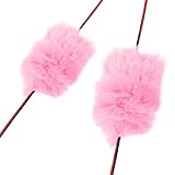 YLS Bogenschießen String Schalldämpfer Recurve Bogen Dämpfer Bogen Stabilisator Biberbälle Otter Hide Bowstring Schalldämpfer Rosa