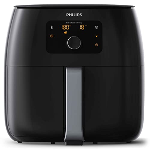Philips Airfryer Premium XXL, 7.3L (1.4Kg), 90% Weniger Fett Mit Rapid Air Technologie, Rezepte-App (HD9650/90)
