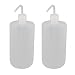 uxcell 2Pcs 1000ml Soft Plastic Sharp Beak Elbow Squeeze Bottle Succulents Watering Clear