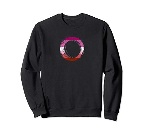 Scribble Circle Pride Flag Colors | Lesbian Sweatshirt