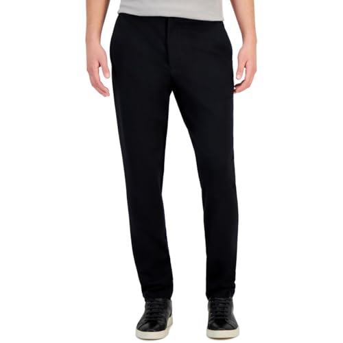 Alfani Mens Stretch Rayon Suit Pants Black 38/32