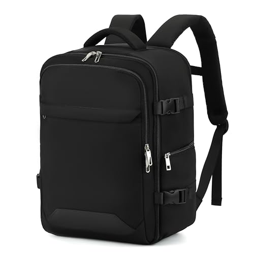 Mochila viaje cabina avion ampliable de 24L a 30L con diseño antirrobo y medidas exactas