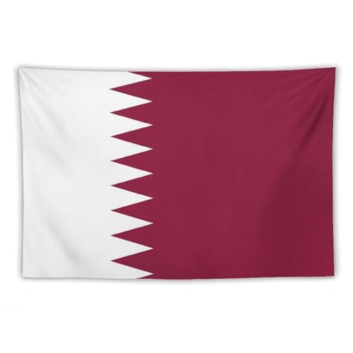 Tapisserie murale drapeau Qatar pour décoration esthétique de dortoir