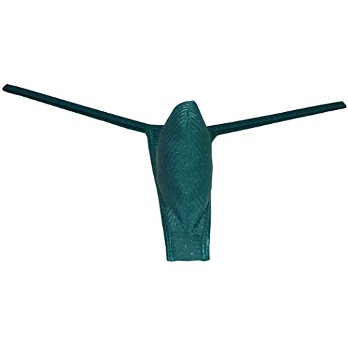 OROCOJUCO Men's Power Spandex Thong Underwear Shiny G-String Low Rice Bikini T-back2