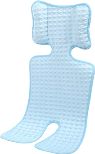 【Auyyhui】 ベビーカークッション、ベビーカー用ののある夏のマットレス、のある夏の座席枕、快適なのある子供のためのクッションと新鮮な裏地 (ブルー)