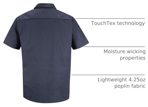 Image of Red Kap Mens Performance Tech 7 Button ShirtWork Utility Button Down Shirt