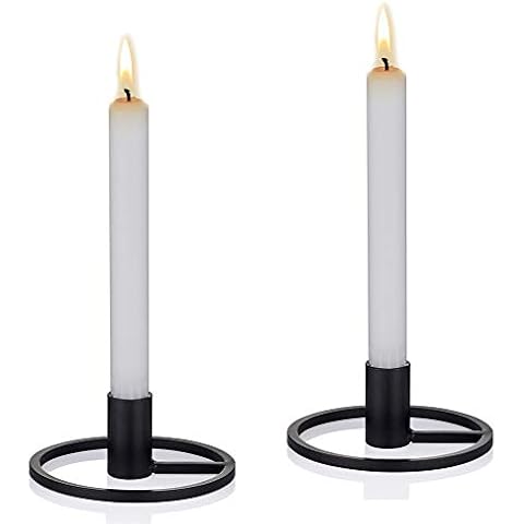 Sziqiqi Candelabros de Mesa Juego de 2 Negro Cover