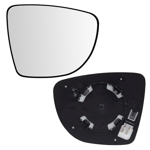 Mingke Verre de Rétroviseur Droite Compatible avec Renault Clio 4 Captur Zoe 2012-2019 Nissan Micra 2016-2023 Glace Retroviseur Exterieur avec Chauffant et...