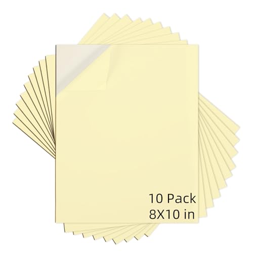 AXELIP Self Stick Mounting Board 8 X 10 inch for Cross Stitch Photo Frame Backing 10 Pack