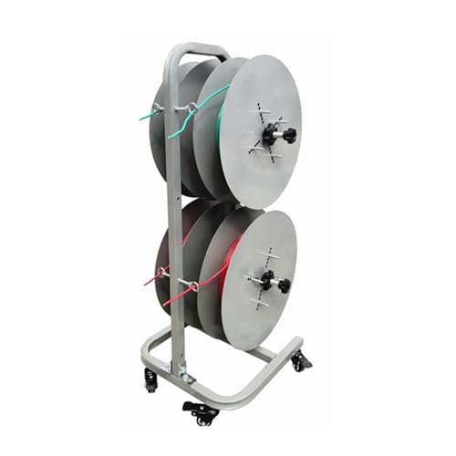 XLTFUC Wire Spool Holder Multi Axis Spool Dispenser Cable Reel with Wheels Cable Reel Dispenser