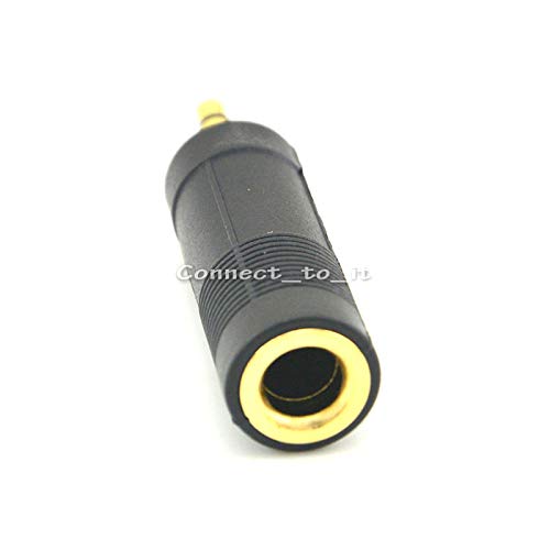 100 Pieces Stereo Audio Adapter 6.5 mm Plug Female to 3.5 mm Jack Male Connector Adapter