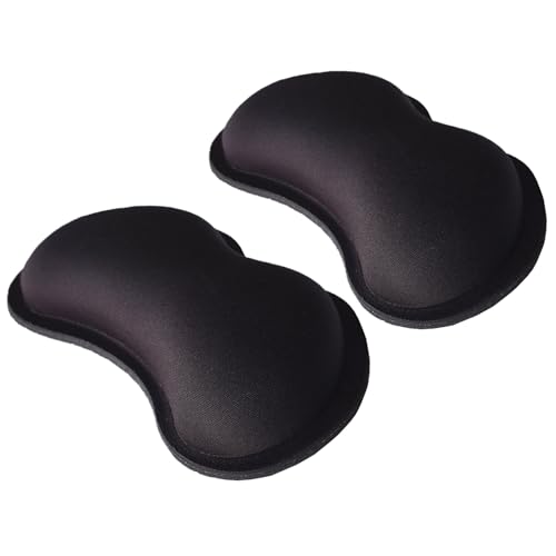 Carpal Tunnel Ergonomic Small Portable Gaming Office Computer Gel Wrist Rest for Mouse Black Pack of 2