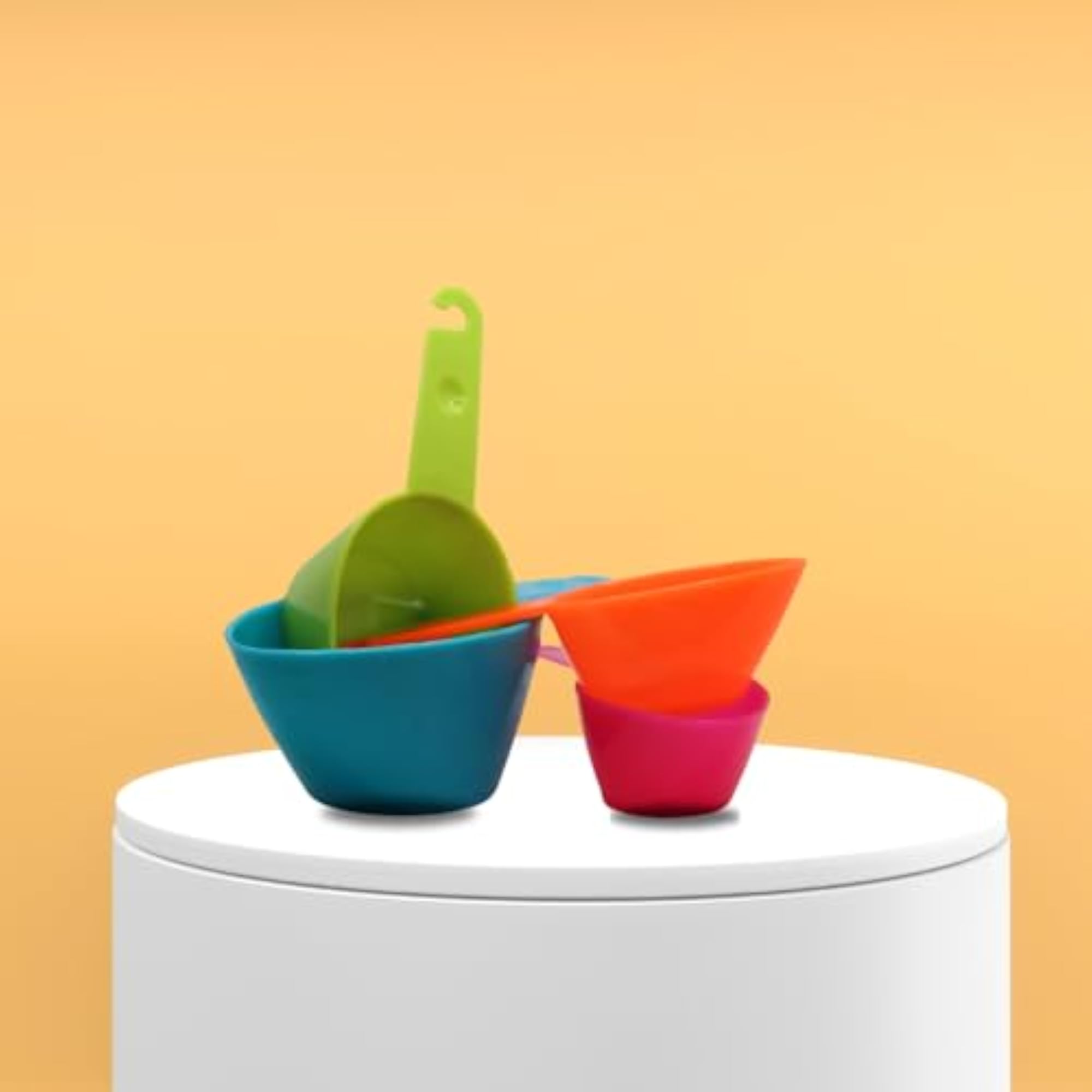Plastic Measuring Spoons Set of 4 in 4 Colours