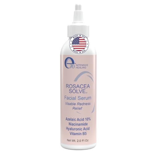 Rosacea Treatment Skincare Face Serum for Women & Men - Gentle Face Serum Moisturizer Redness Reducing Skin Care with 10% Azelaic Acid, Made in USA by e70 (2 fl. oz)