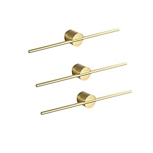 Lichte luxe handdoekenrek Creatieve geborsteld goud verstelbare enkele handdoekenrek Nordic Minimalistische badkamer handdoekbalk 3 Handdoek bar aan de muur gemonteerd (Color : Gold, Size : 40cm)