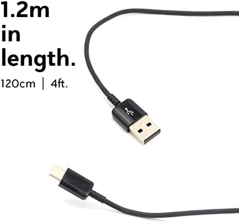 SPARKED 1.2m Charger Cable USB C for Anker Soundcore 3 Speaker, Motion Boom/Plus, Mini 3, Flare 2, Boost & PowerConf S3, S500, H700, H500, Type C to A Replacement Charging Fast Charge UK Wire, Black
