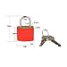 Portable Padlock Travel Security Tool Combination Lock Luggage 1Pcs(Black)