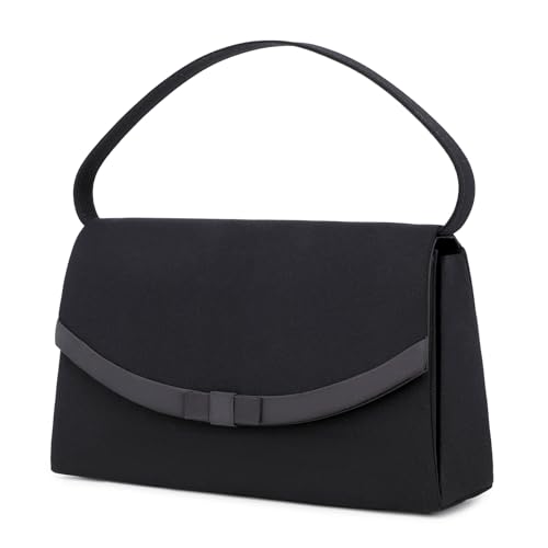 [PAOIXEEL] フォーマルバッグ レディース 黒 冠婚葬祭 バッグ パーティーバッグ ブラック 結婚式 入学式 葬儀用 カバン 軽量 大容量